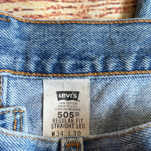 Levi’s 505 jeans size 34 - Picture 9 of 10